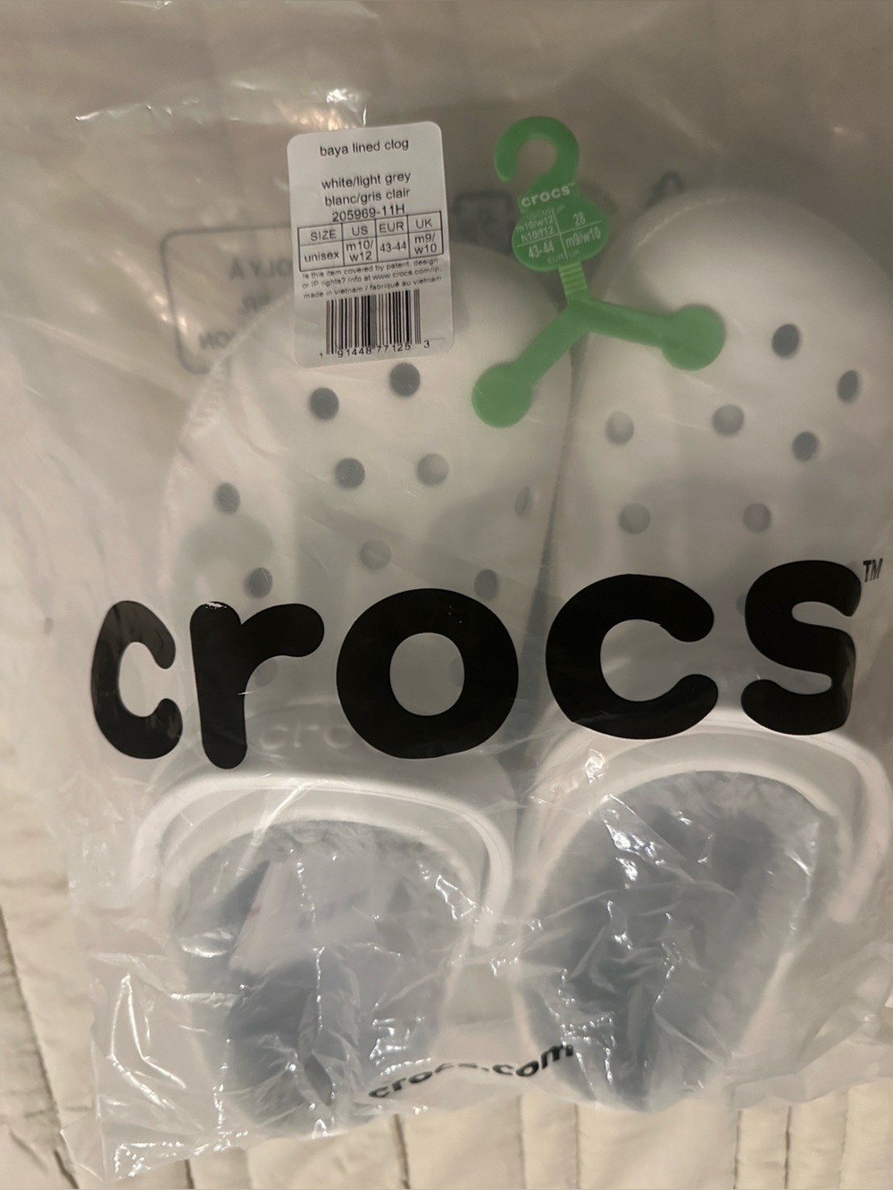 Crocs Baya Adult Lined Clogs NWT - Picture 6 of 6